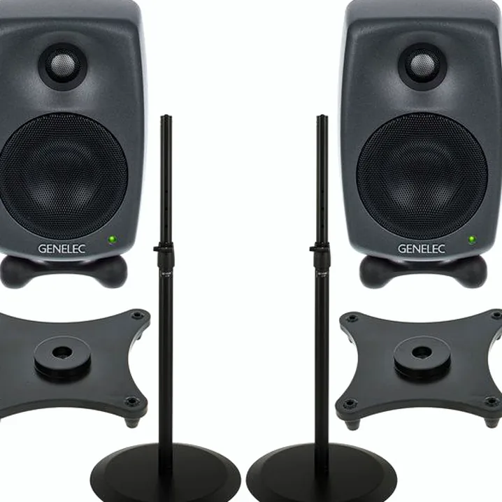 Genelec 8020 Dpm Stand Bundle Bk